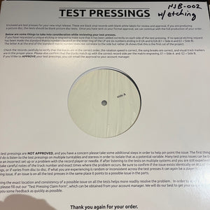 Test Pressings