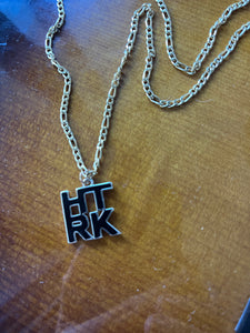 HTRK gold charm necklace