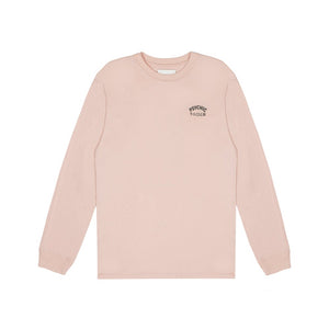 Psychic 9-5 Club L/S T-shirt - Peach with Black Print