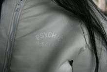 Load image into Gallery viewer, Psychic 9-5 Club Bomber Jacket – White with White Print